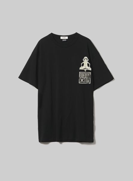 T-Shirt One Piece / Alcott T-Shirt Men Bk3 Black Charcoal
